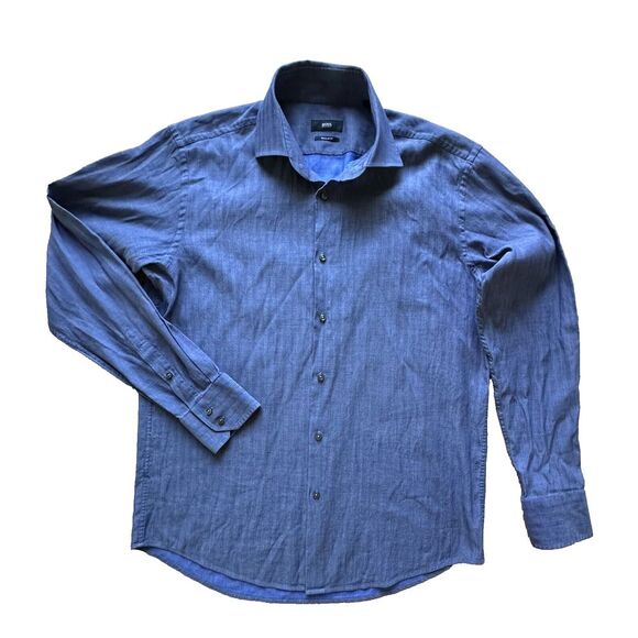 HUGO BOSS Regular fit shirt‎ Men size 42 - 16.5 - Picture 1 of 8